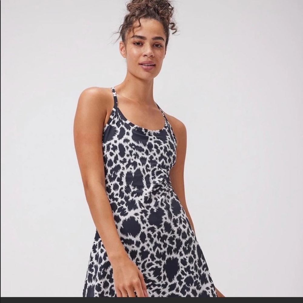 Outdoor Voices Black and White Exercise Dress